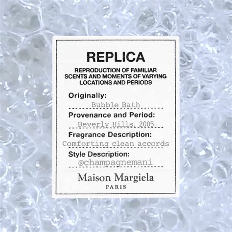replica perfume label